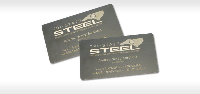 metal business card design & printing